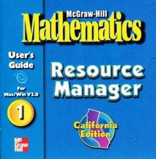 McGraw-Hill Mathematics: Resource Manager PC MAC CD Organize paperwork tools picture