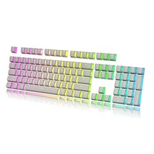 112 Double Shot PBT Shine Through Pudding Keycaps Ansi/ISO  OEM Profile for M... picture