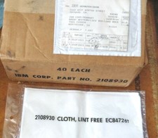 New old stock -- IBM Lint Free Cloth -- Sealed Pack of 5 -- Professional use  picture