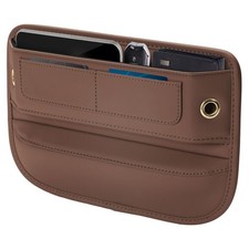 Universal Fit Premium Leather Car Seat Gap Filler Organizer, Center Console O... picture