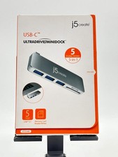 j5create UltraDrive MiniDock JCD348-2A USB-C 5-in-1 3x USB 3.0 SD Reader New picture
