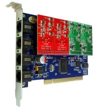 TDM 400P 2 FXS 2 FXO Card Asterisk Voice Board Telephony Card Issabel Free PBX picture