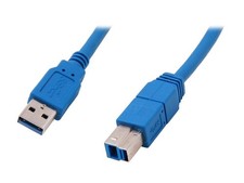 StarTech.com USB3SAB1 Blue SuperSpeed USB 3.0 Cable A to B - M/M picture