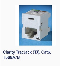 Legrand  Ortronics TJ600-88 Clarity Cat6 White TracJack *NEW* Lot Of 11 picture