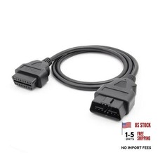 16 Pin OBD2 Male to Female Extension Cable 5FT 1.5M Diagnostic OBDII Cable picture