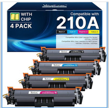 ValueToner 210A Compatible Toner 4-Pack BK/C/M/Y w/ Chip for HP 4201/4301 picture