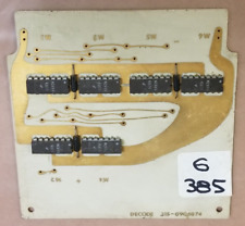 VERY RARE 1968 NCR Century 100 Decode Card GOLD PLATED PCB 315-0906874 #G385 picture