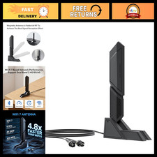 WiFi 7 Dual Band Antenna 2.4G 5G 6G Magnetic Base for Gaming PC & Router picture