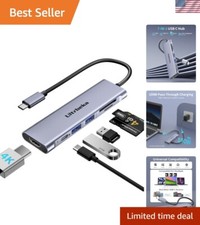 7-in-1 USB C Hub with 4K HDMI - Effortless Connectivity for MacBook & PCs picture