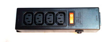 Well Shin WS-045-0-4 IEC Power Strip 10A 250V Board 1 to 4 with Switch  picture