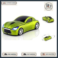 Compact and Stylish Wireless Gaming Mouse with LED and Car Theme in Green picture