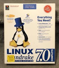Linux Mandrake 7.0 Deluxe 2000 Operating System Software Big Box 3.5 Disk CDs picture
