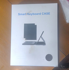 Smart Keyboard CASE Gray PU Leather Folio, Magnetic Detachable Stand picture