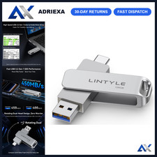 128GB External SSD Portable Flash Drive, High-Speed Up to 450MB/s, USB 3.0 Stora picture