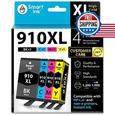 Smart Ink 910XL Black & Color Combo 4-Pack for HP OfficeJet 8025 8035 8015 picture