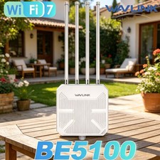 WAVLINK WiFi 7 Outdoor Wifi Extender BE5100 Router Long Range Dual Band IP67 POE picture