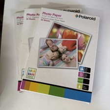Polaroid Premium Gloss Photo Paper 7'' X 5'' - 30 Glossy Sheets NEW. 3 Packs. picture