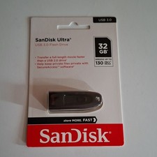 SanDisk Ultra 32GB USB 3.0 Flash Drive 130MB/s Read Secure Encryption PC/Mac picture