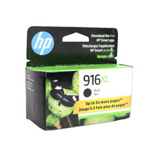GENUINE HP 916XL Black Ink Cartridge High Yield - OEM 3YL66AN WARR 11/23 Sealed picture