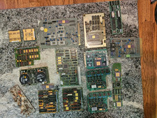 Big Misc Lot Vintage Retro Rare ComputerMil Spec  HP Mot Gold Ceramic ICs Boards picture