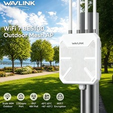 WAVLINK Outdoor Extender WiFi 7 WiFi 6 Router AX3000/AX18000 AP POE Powered IP67 picture