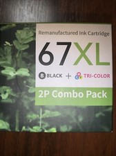 New Sealed 67xl ink cartridges combo, Black, Tri-color picture