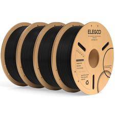 PLA Plus 3D Printer Filament 1.75mm Black 4KG, Neatly Wound picture