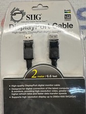 NEW SIIG CB-DP0022-S1 DisplayPort Digital Monitor Cable, 2-Meters (6.6ft) picture
