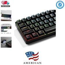 XVX Black Shine Through Keycaps, Doubleshot PBT Keycap Set Cherry Profile, 14... picture