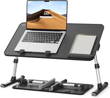 SAIJI Height & Angle Adjustable Lap Desk Laptop Stand for Bed picture