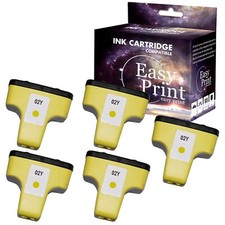 5PK replace for HP02 Ink Cartridge for PhotoSmart D7400 3310 Printer,Yellow picture