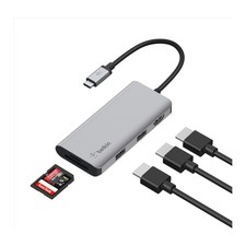 Belkin 5-in-1 MultiPort Docking Station USB-C Hub with 4K 5Gbps Aluminum Dock picture
