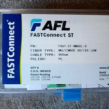 AFL FASTConnect FAST-  ST-MM50L-6 Multimode 50/125 LOM 900 um pc Qty 6 picture