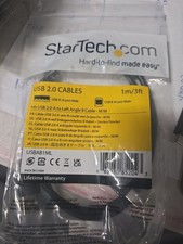 StarTech.com Left-Angle USB-A Cable - M/M - 1 m (3 ft.) - USB 2.0 picture