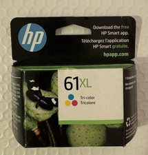 HP 61XL High-Yield Tri-Color Ink Cartridges Cyan Magenta Yellow , Expire 2023 picture