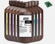 PREMIUM COMPATIBLE UV CURE INK FOR MIMAKI  LH100  ( 1 LITER BOTTLE) + CHIP picture