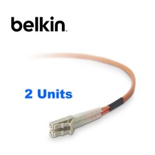 2 x NEW Belkin Duplex Fiber Optic Patch Cable 62.5/125mm,LC-LC,3m #F2F202LL-03M picture