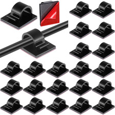 60 Pieces Mini Cable Clips Hooks Christmas Light Clips Self Adhesive Light Hooks picture