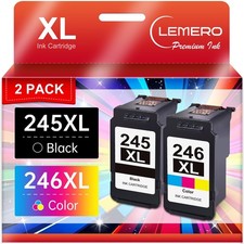 LEMERO 245XL Ink Cartridge PG-245 CL-246 Replacement for Canon Ink 245 and 24... picture