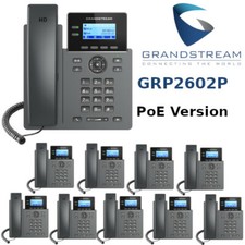 10 Grandstream GRP2602P 2-Line 4 SIP Accounts Office IP Phone PoE Version No P/S picture