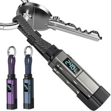 4 in 1 65W Keychain Cable USB C V A W Display for iPhone iPad Samsung Laptop picture