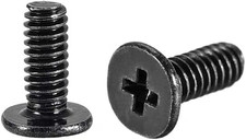 M2 x 5mm Laptop Notebook Computer Screws Phillips Head Screw Black 100pcs picture