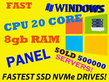20 core RDP Server - Windows server - control panel - 300GB - RAM DDR4 FAST SSD picture