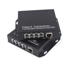 4 channels PCM Voice Telephone to Fiber Optic Singlemode 20Km 100Mbps Ethernet picture