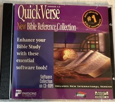 QuickVerse Deluxe Bible Reference Collection 4.0 CD-ROM Relig.Study tools.NM. ID picture