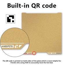 for Bambu H2D/H2S Textured PEI Plate with QR Code, 355x346mm Double Sided picture