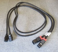 2 x Zonit zLock-zC20-12-aC19-2.5m IEC Dual Locking Cable 2.5M Black C20 To C19 picture