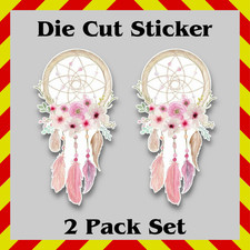 2-Pack, Dream Catcher Stickers – Native American Contour-Cut Vinyl Printed Decal picture