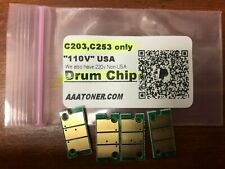 4 x Imaging Unit Drum Chip Refill for Konica Minolta Bizhub C203, C253 - ONLY  picture