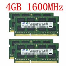 For Samsung 16GB 4x 4GB / 1GB PC3-12800S DDR3 1600 204Pin SODIMM Laptop RAM LOT picture